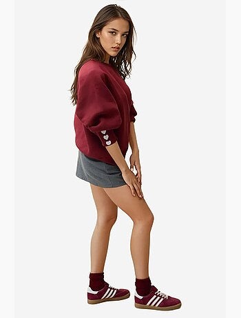 Sudadera de algodón bordada hiccup