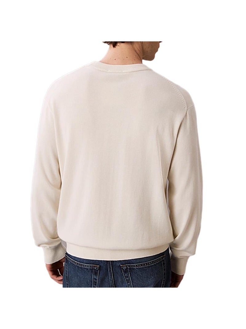Sudadera de Algodón Calvin Klein Jeans para Hombre, Beige - Kiabi
