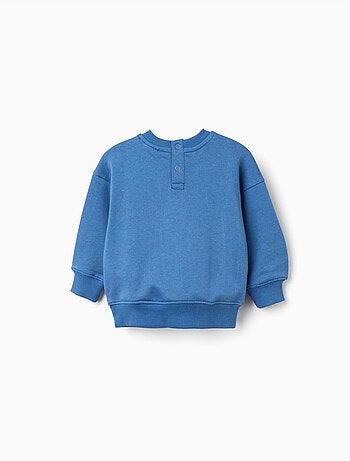 Sudadera de algodón com estampado de oso y letras