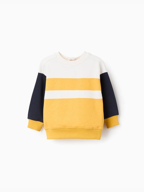 Sudadera de algodón con bloque de color - Kiabi