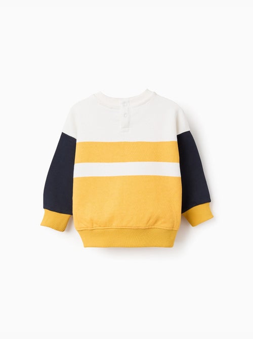 Sudadera de algodón con bloque de color - Kiabi
