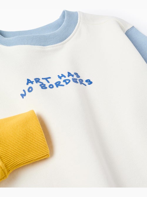 Sudadera de algodón con bloque de color - Kiabi