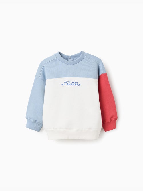Sudadera de algodón con bloque de color - Kiabi