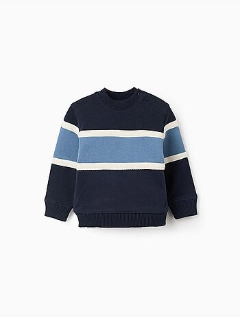 Sudadera de algodón con bloques de color