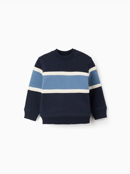 Sudadera de algodón con bloques de color - Kiabi