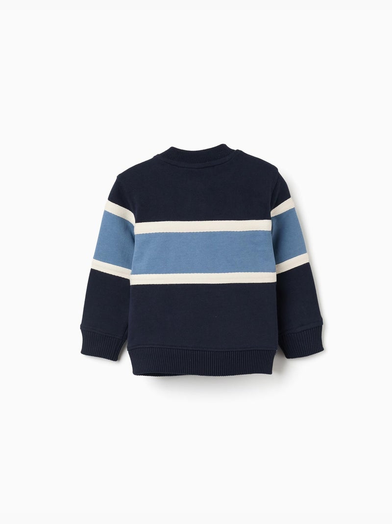 Sudadera de algodón con bloques de color Azul Azul - Kiabi