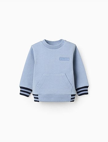 Sudadera de algodón con bolsillo canguro