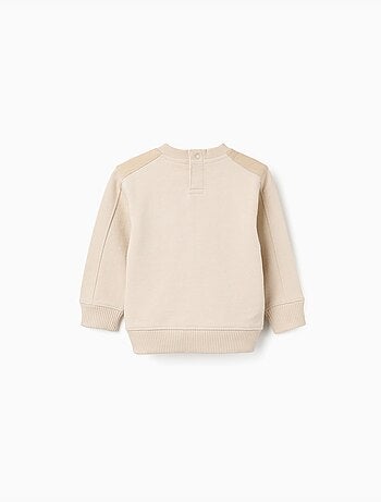 Sudadera de algodón con bolsillo en el pecho B&S