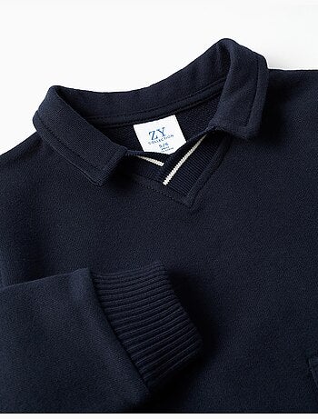 Sudadera de algodón con bolsillo grande