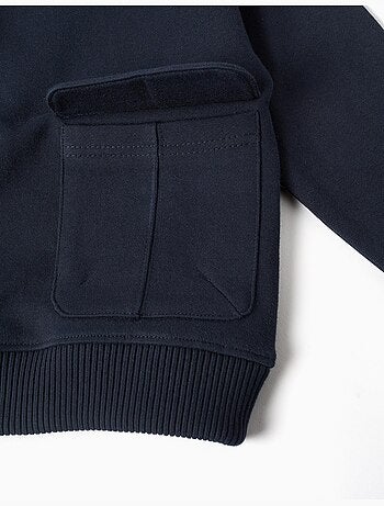 Sudadera de algodón con bolsillo grande