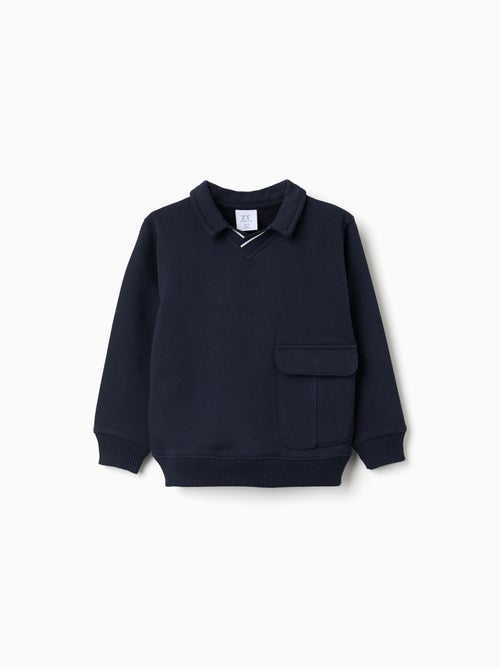 Sudadera de algodón con bolsillo grande - Kiabi