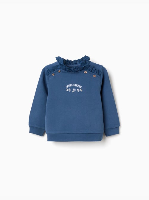Sudadera de algodón con bordado Spring Garden - Kiabi