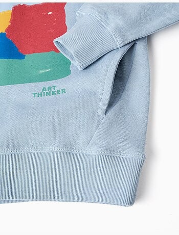 Sudadera de algodón con capucha Art Thinker