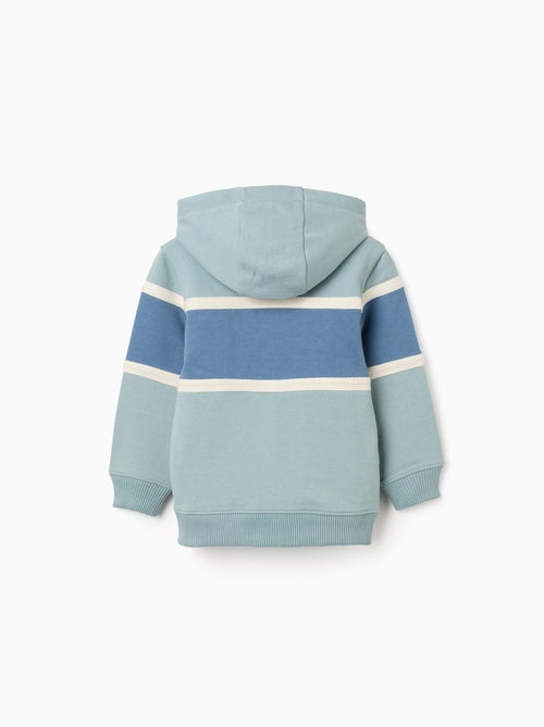 Sudadera de algodón con capucha y bloques de color - Kiabi