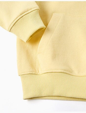 Sudadera de algodón con capucha y bolsillo canguro