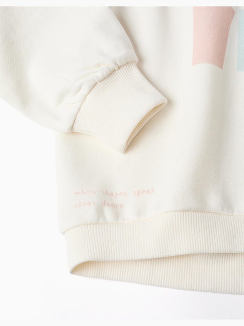Sudadera de algodón con capucha y estampado de corazones - Kiabi