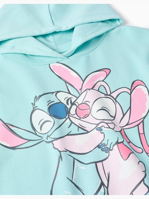 Sudadera de algodón con capucha y estampado Stitch - Kiabi