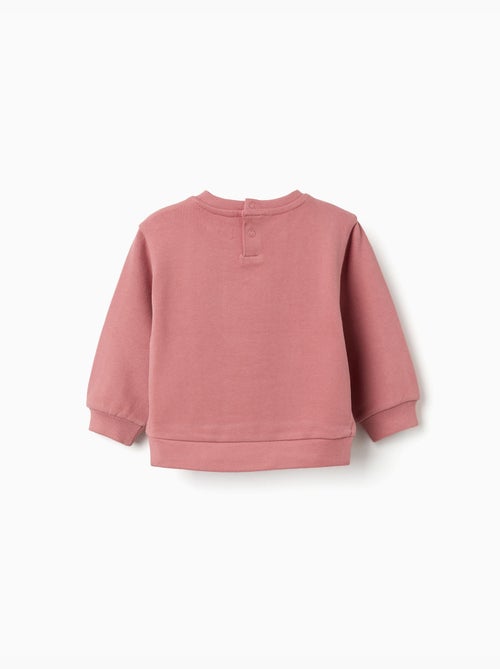 Sudadera de algodón con corazón bordado - Kiabi