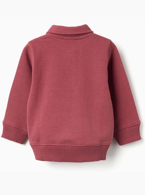 Sudadera de algodón con cuello polo - Kiabi