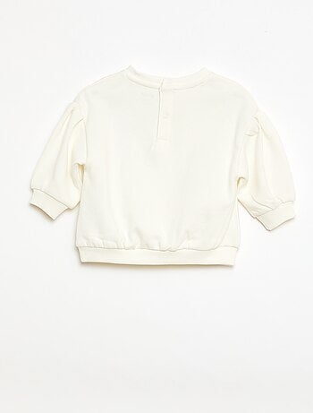 Sudadera de algodón con diseño en la parte delantera