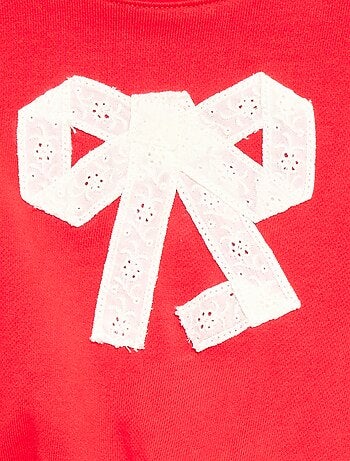 Sudadera de algodón con diseño en la parte delantera