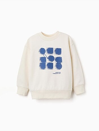 Sudadera de algodón con estampado abstracto