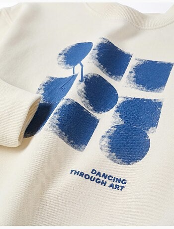 Sudadera de algodón con estampado abstracto