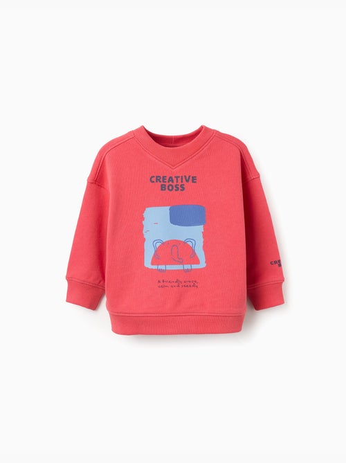 Sudadera de algodón con estampado Creative Boss - Kiabi
