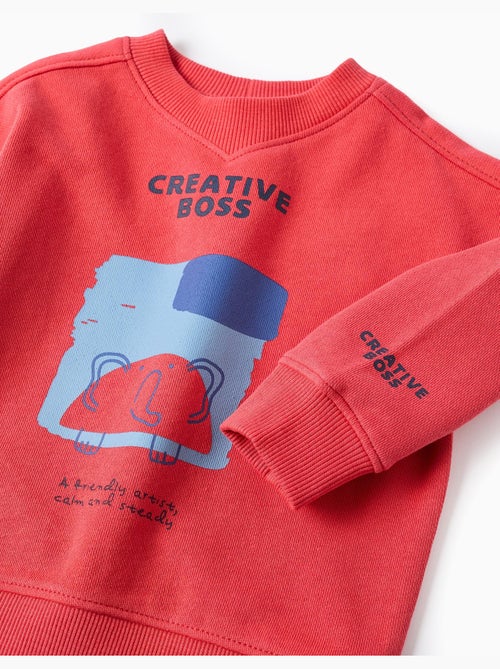 Sudadera de algodón con estampado Creative Boss - Kiabi