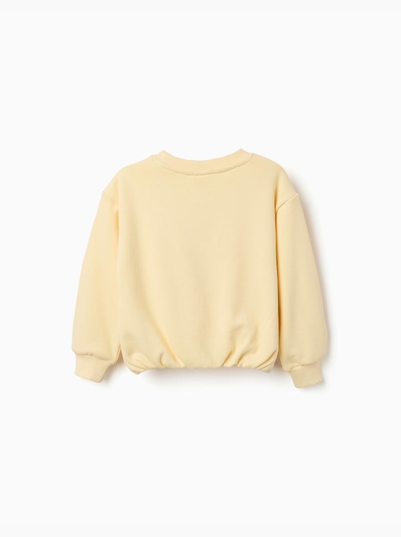 Sudadera de algodón con estampado Creativity Amarillo - Kiabi