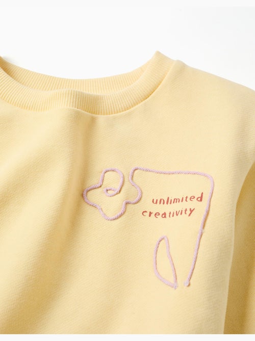 Sudadera de algodón con estampado Creativity - Kiabi