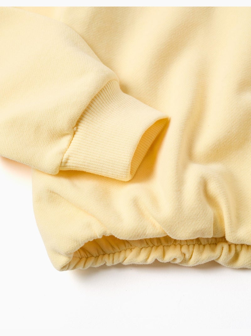 Sudadera de algodón con estampado creativity Amarillo - Kiabi