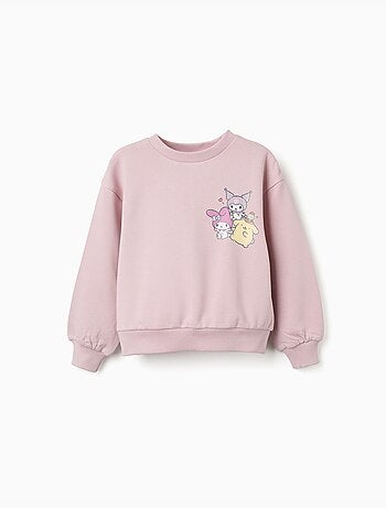 Sudadera de algodón con estampado de Kuromi & Friends