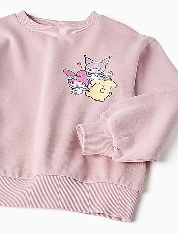 Sudadera de algodón con estampado de Kuromi & Friends