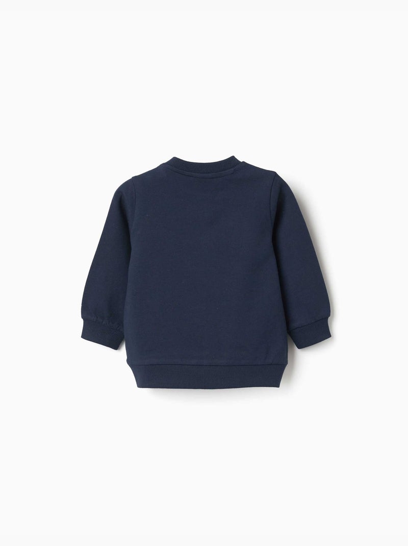 Sudadera de algodón con estampado de Paddington Azul oscuro - Kiabi