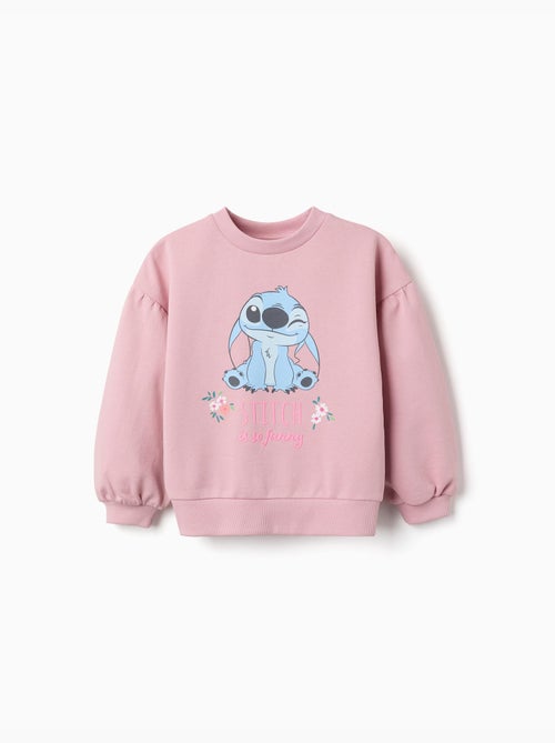 Sudadera de algodón con estampado de Stitch y hombros caídos - Kiabi Sudadera de algodón con estampado de Stitch y hombros caídos - Kiabi