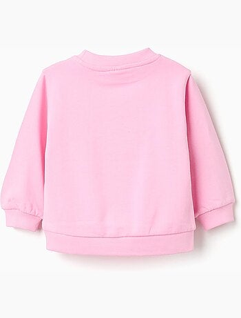 Sudadera de algodón con estampado frontal floral