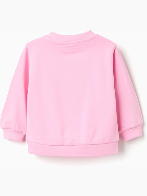 Sudadera de algodón con estampado frontal floral - Kiabi