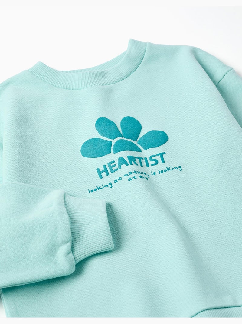 Sudadera de algodón con estampado Heartist Azul claro - Kiabi