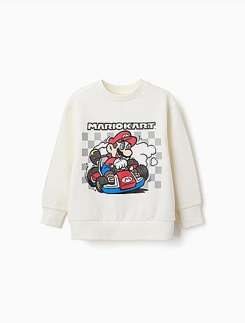 Sudadera de algodón con estampado Mario Kart