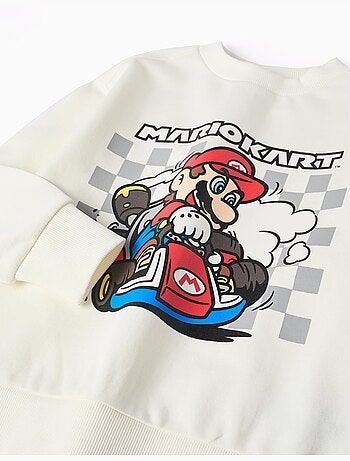 Sudadera de algodón con estampado Mario Kart