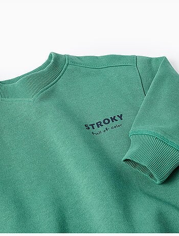 Sudadera de algodón con estampado Creative Boss