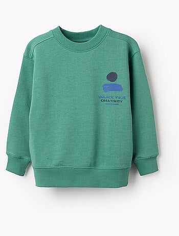 Sudadera de algodón con estampado Unlock Your Creativity