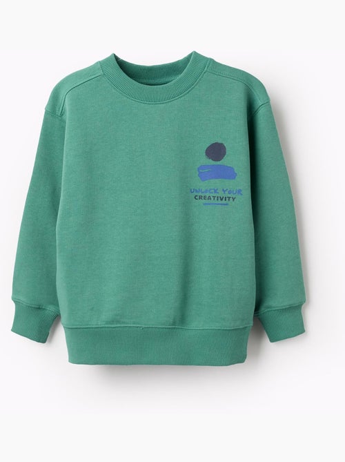 Sudadera de algodón con estampado Unlock Your Creativity - Kiabi