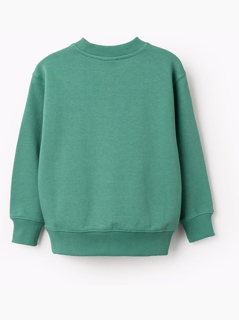 Sudadera de algodón con estampado Unlock Your Creativity Verde - Kiabi