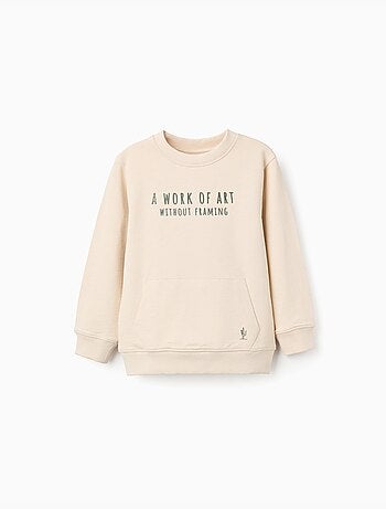 Sudadera de algodón con estampado Work of Art