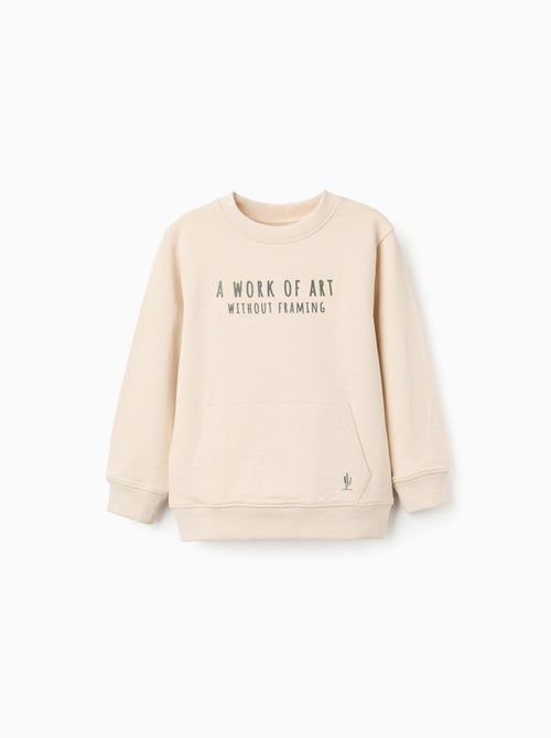 Sudadera de algodón con estampado Work of Art - Kiabi