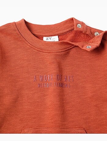 Sudadera de algodón con estampado Work of Art