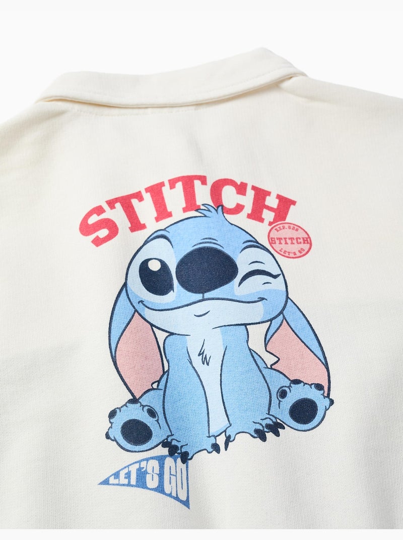 Sudadera de algodón con estampados de stitch Azul claro - Kiabi