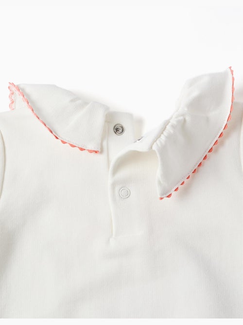 Sudadera de algodón con flores en relieve - Kiabi
